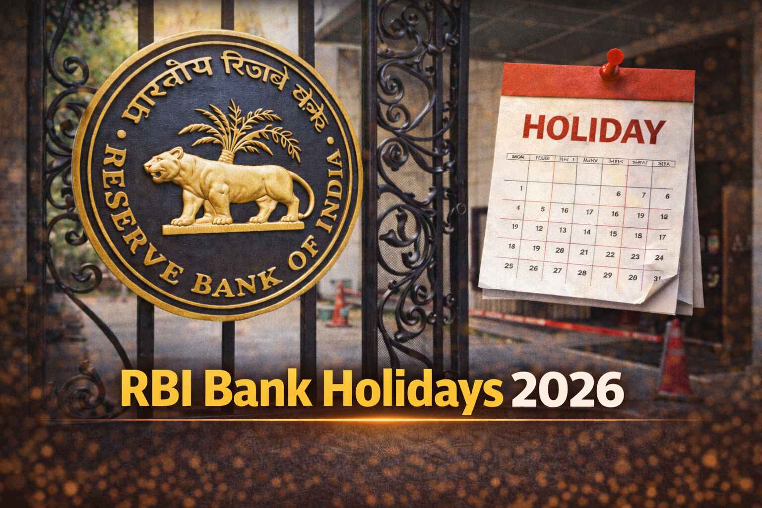 RBI bank holidays 2026